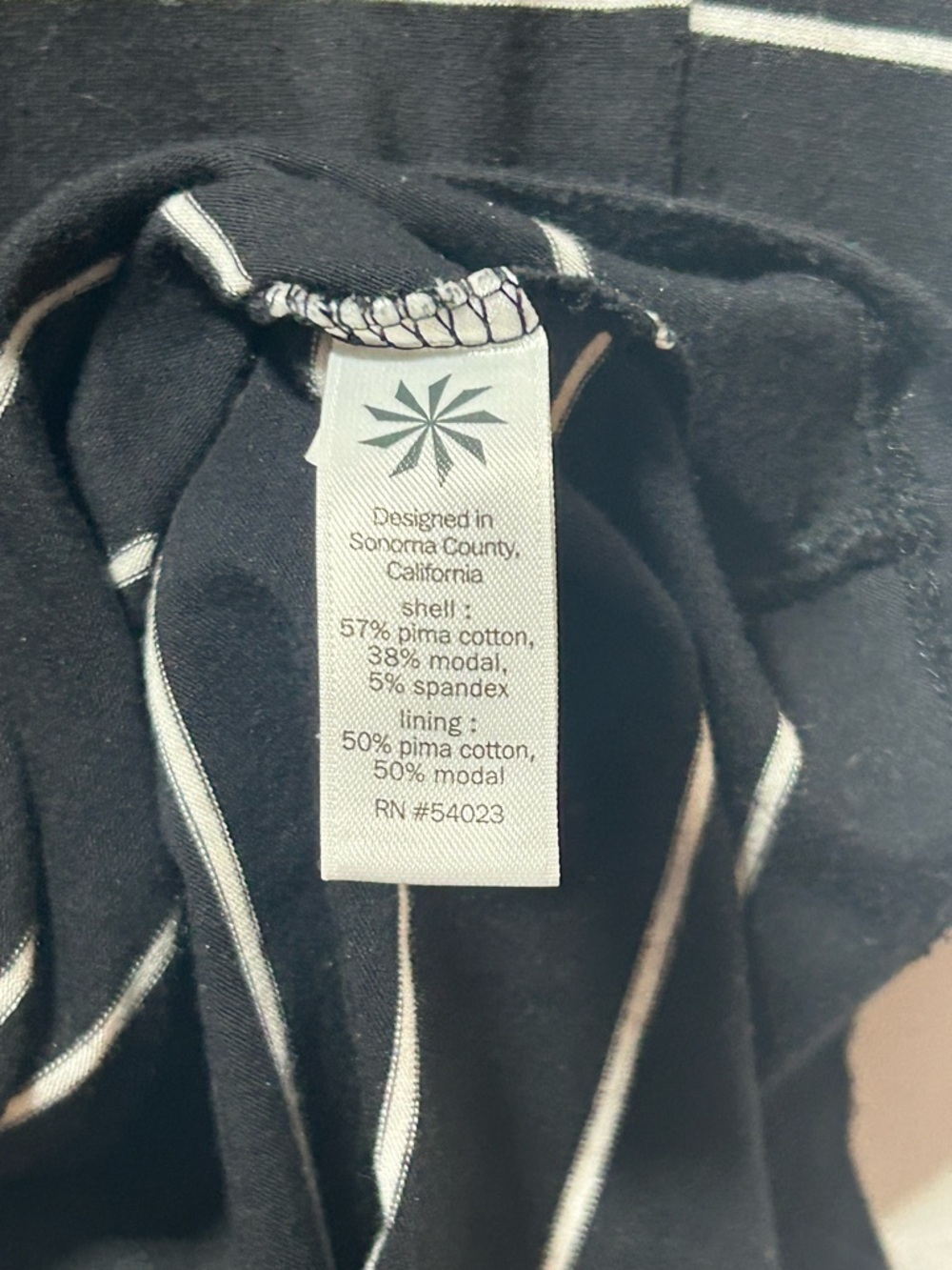 Athleta Black Tank Top with White Stripe - Picture 3 of 7
